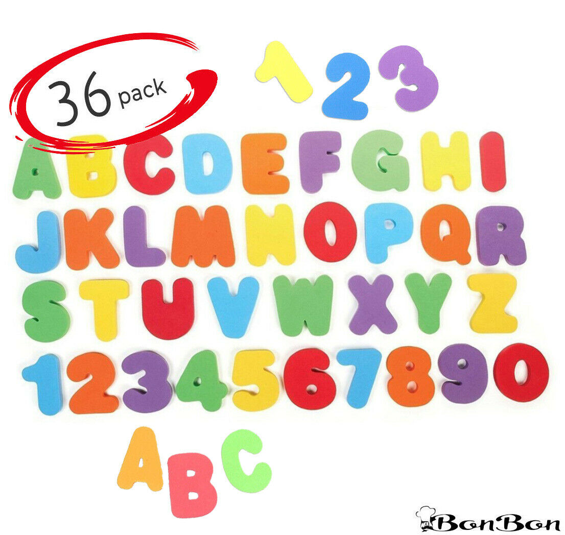 36pcs Alphabet Toddler Bath Toys Floating Letters Numbers - Fastest Usa Shipping